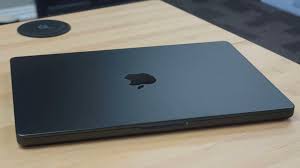 MacBook Pro 14-inch Space Black on a desk